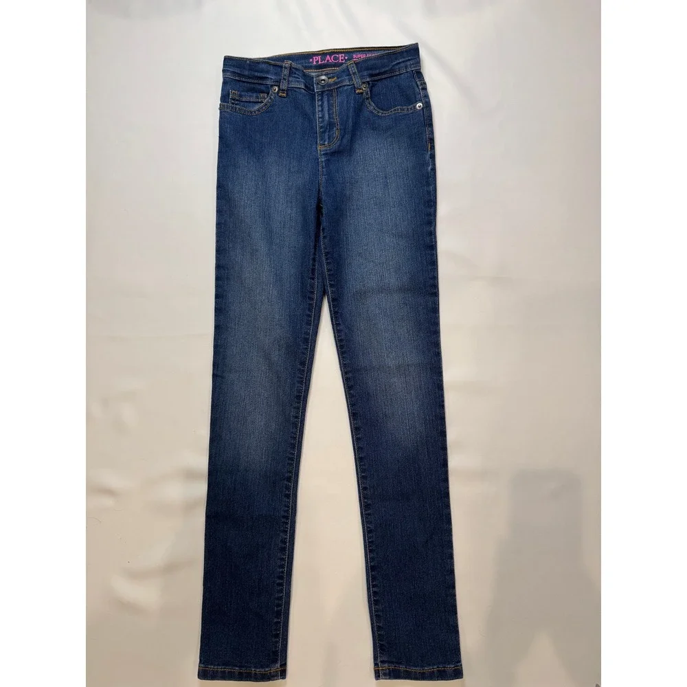 The Children's Place Super Skinny‎ Jeans Girls 12 Slim Excellent Stretch Denim